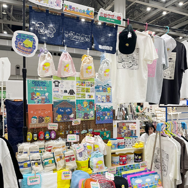 盛田商店様 デザフェスVol.61出展｜銭湯タオル・サウナハットなど刺繍製作を担当